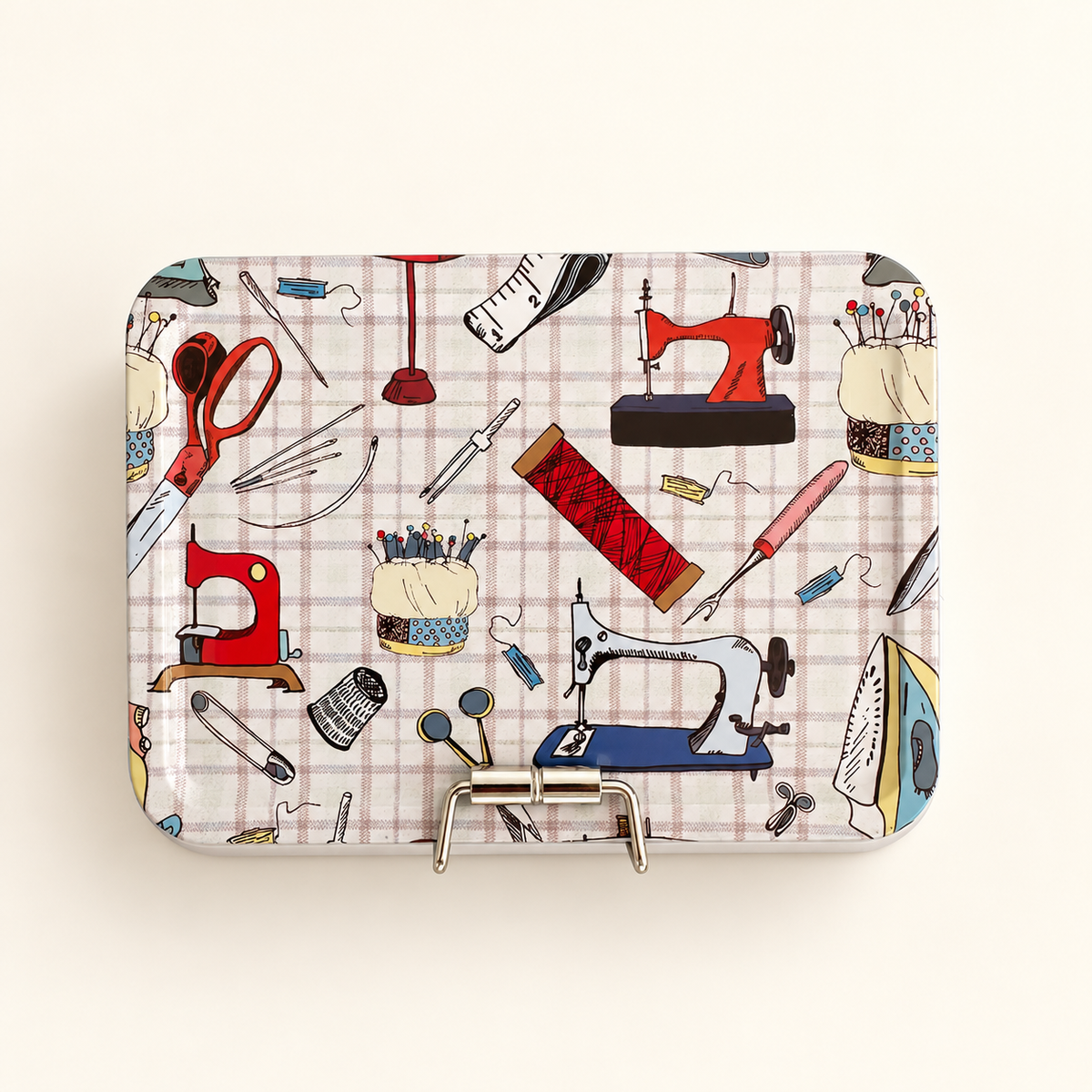 Lata Organizadora de Costura Doble Fondo 12 x 9 cm - 5 Diseños
