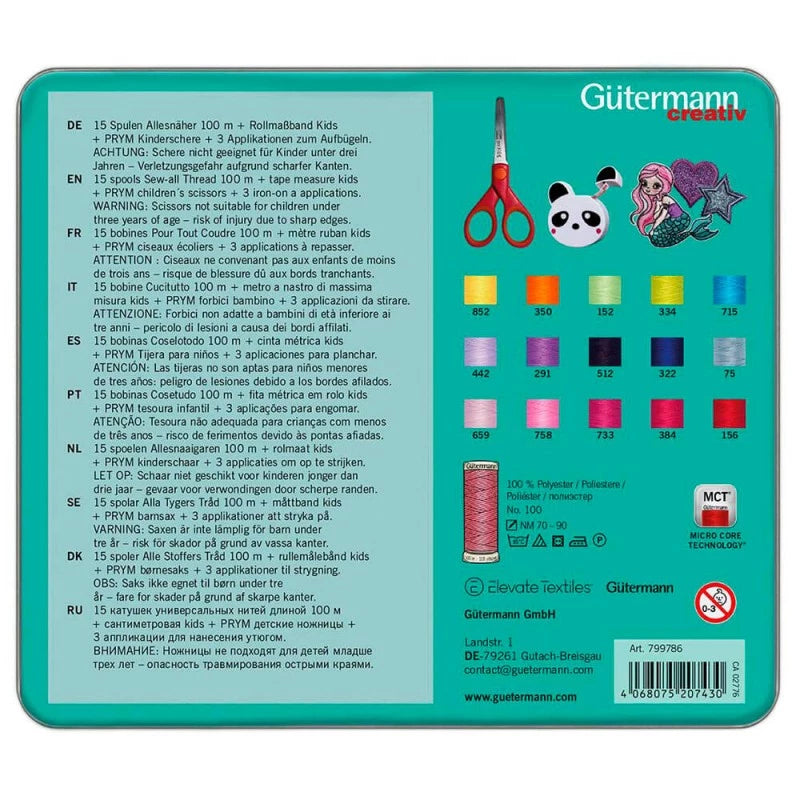 Pack de 15 Hilos Gütermann Coselotodo 100m + Accesorios - Sewing Friends