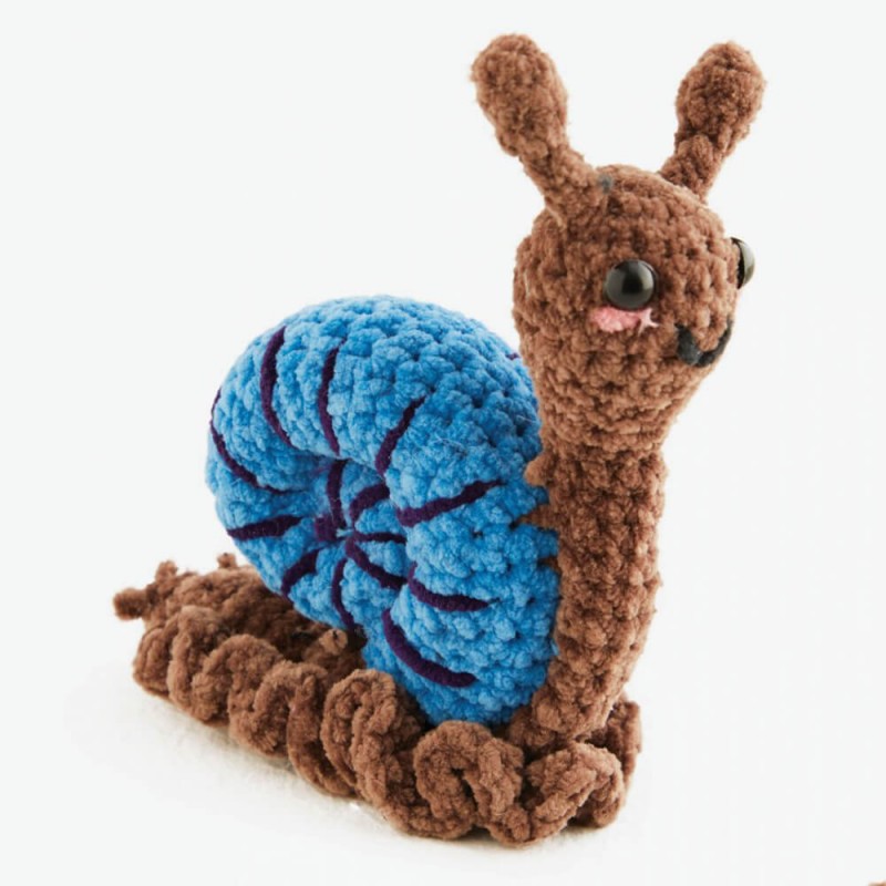 Patrón crochet caracol DMC Happy Chenille