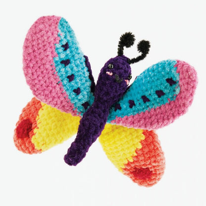 Patrón crochet mariposa DMC Happy Chenille