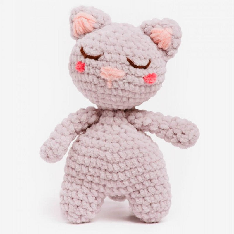 Patrón crochet gato dmc happy chenille