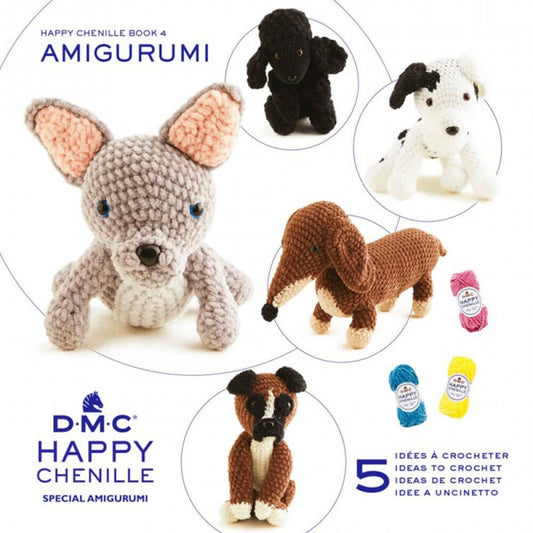 Libro de Creación de Amigurumis - Perros - DMC Happy Chenille Nº 4