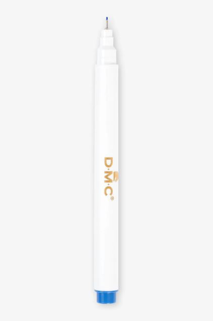 Rotulador soluble al agua DMC azul de punta fina 0,4 mm para marcar telas de bordado y costura