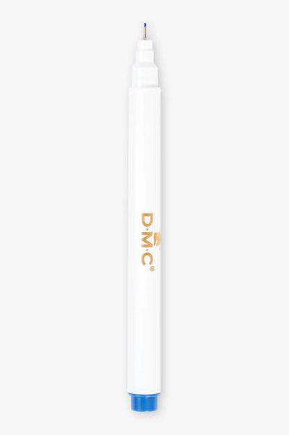 Rotulador soluble al agua DMC azul de punta fina 0,4 mm para marcar telas de bordado y costura