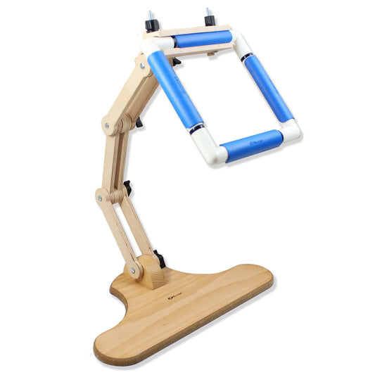 Soporte de bordado Nurge 190-24 en madera de haya con abrazadera para aros y marcos Snap Frame
