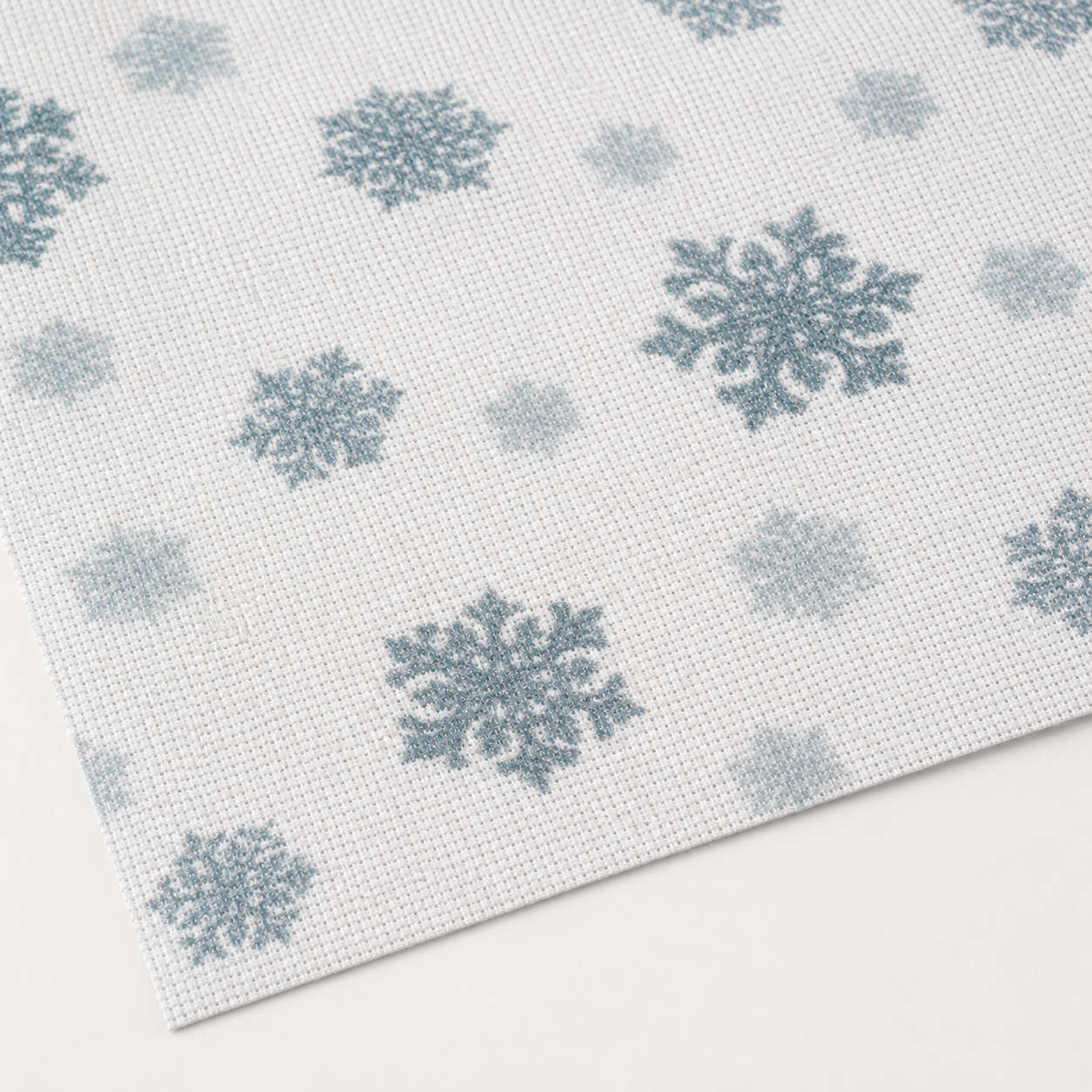 Tela Aida 14ct Impresa Copos de Nieve 30x40 cm Loisirs Créatifs