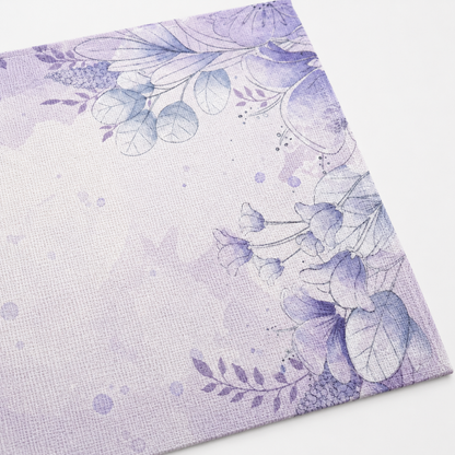 Tela Aida 14ct Impresa Flores Lila 30x40 cm Loisirs Créatifs