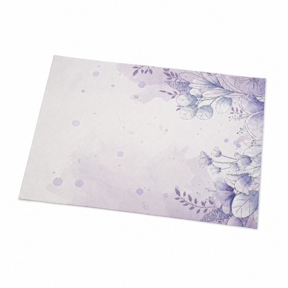 Tela Aida 14ct Impresa Flores Lila 30x40 cm Loisirs Créatifs