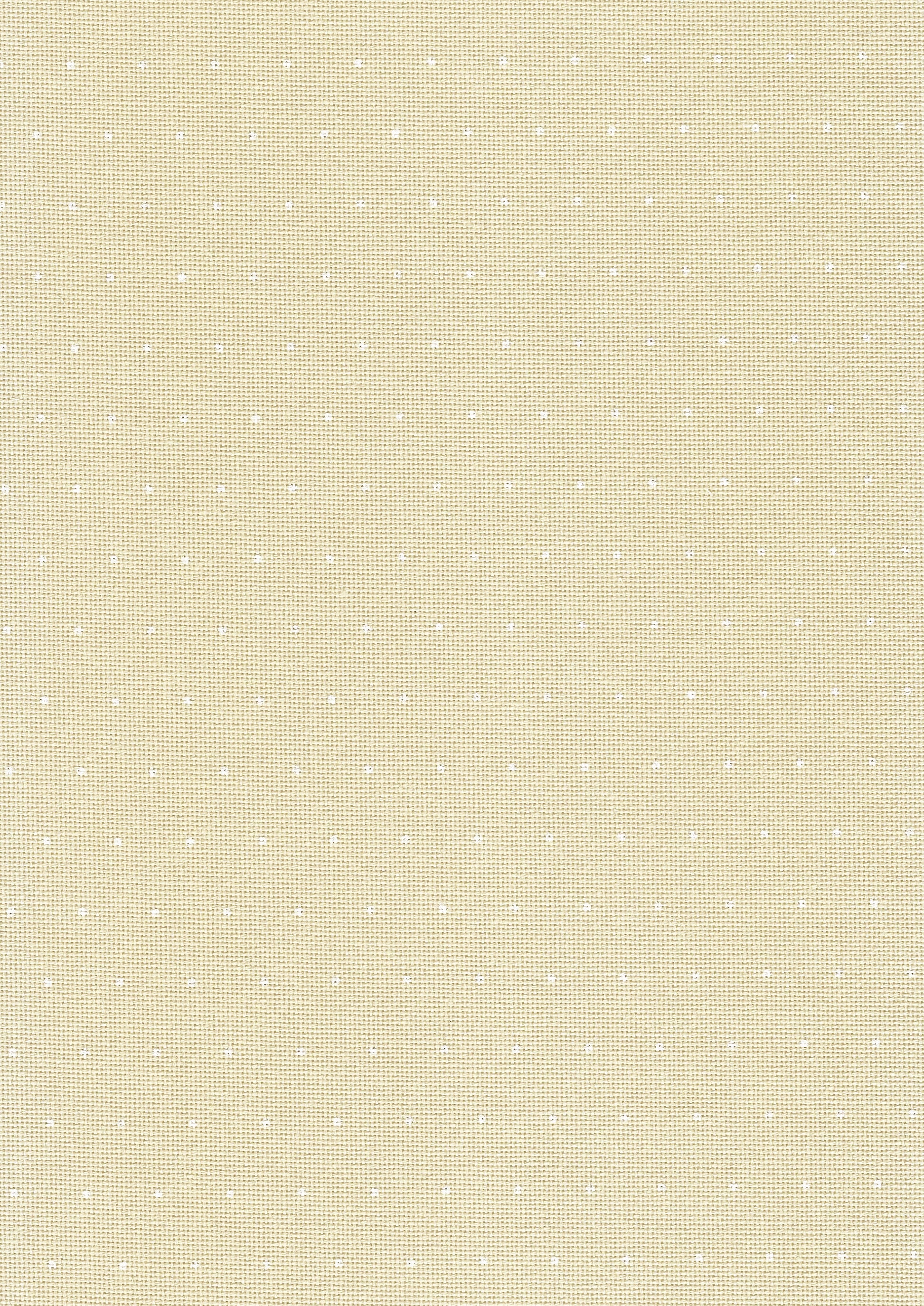 Tela Lugana 25ct Zweigart Wish beige con diseño Mini Dots de puntos blancos para bordado decorativo, punto de cruz y técnicas detalladas