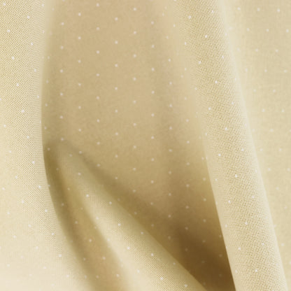 Tela Lugana 25ct Zweigart Wish beige con diseño Mini Dots de puntos blancos para bordado decorativo, punto de cruz y técnicas detalladas