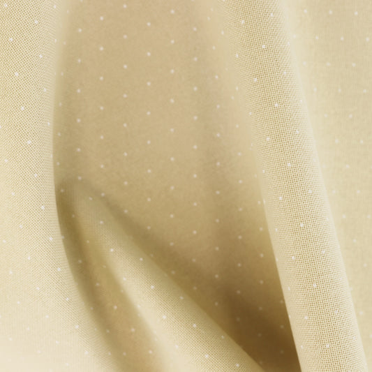 Tela Lugana 25ct Zweigart Wish beige con diseño Mini Dots de puntos blancos para bordado decorativo, punto de cruz y técnicas detalladas
