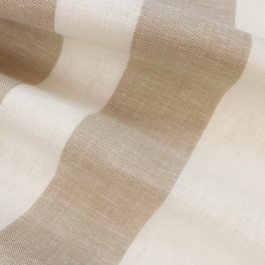 Tela de lino Cashel Stripes 28ct Zweigart con rayas anchas en beige y blanco roto para bordar