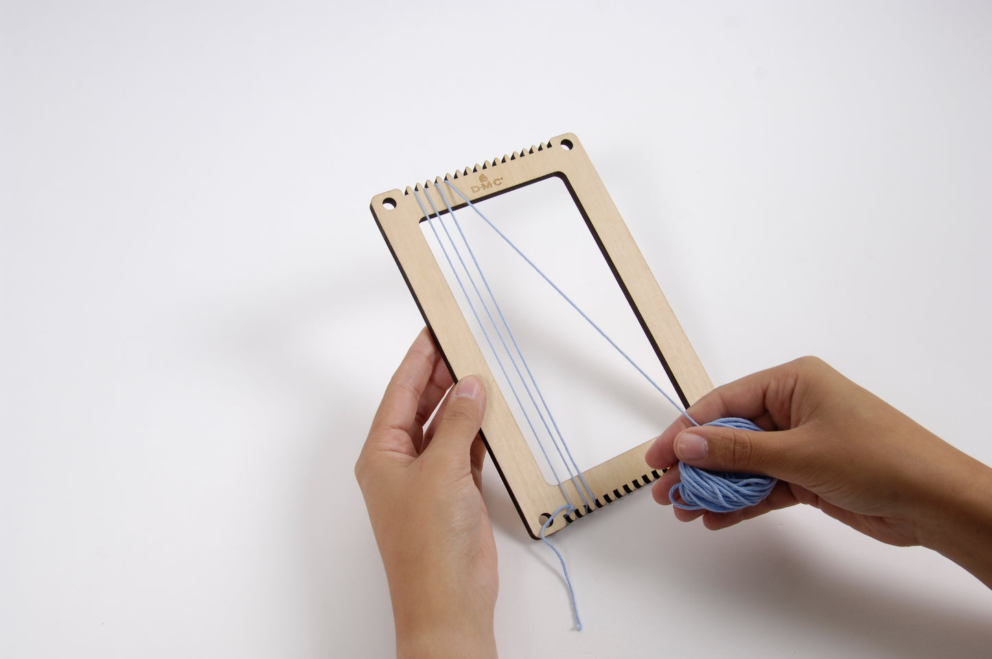Juego de 2 telares de madera DMC con accesorios para tejer manualidades textiles