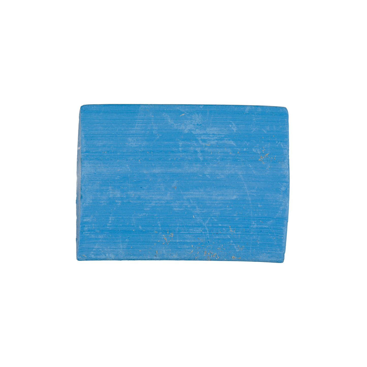 Tiza de sastre mineral azul rectangular en caja estilizada, perfecta para marcar tejidos en costura y confección.