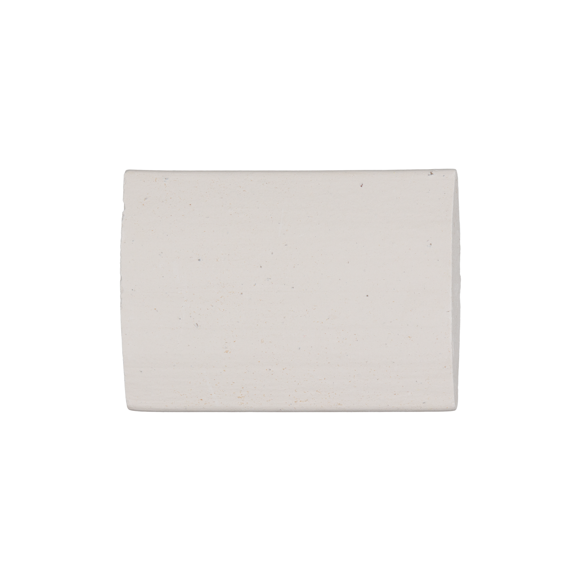 Tiza de sastre mineral blanca rectangular en caja estilizada, perfecta para marcar tejidos en costura y confección.