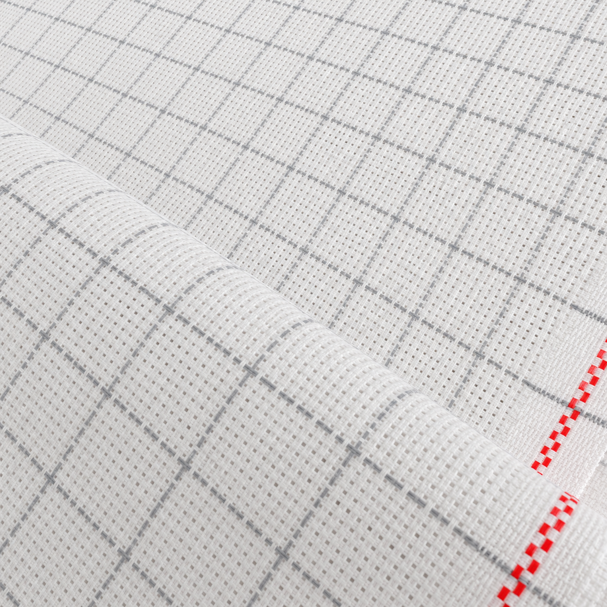 Tela Aida 16ct Easy Count Grid Blanco (1219) Zweigart - Por Metros