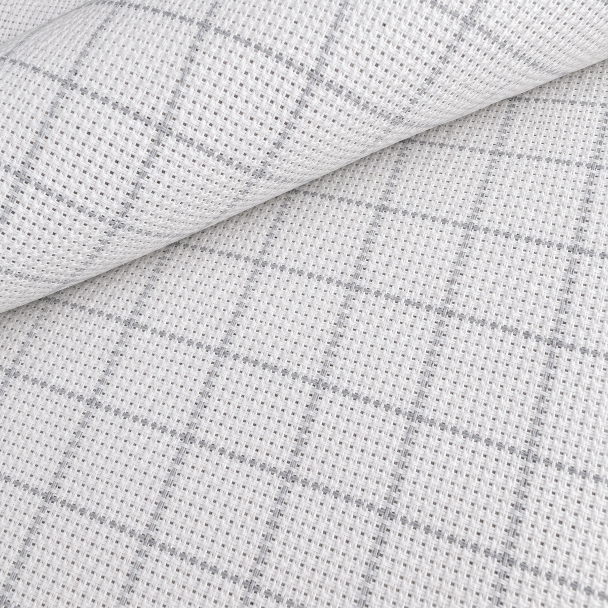 Tela Aida 16ct Zweigart Easy Count Grid blanca con cuadrícula gris cada 10 hilos para punto de cruz