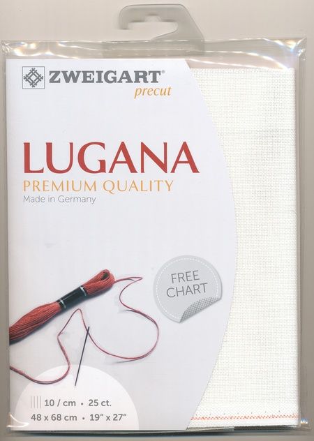 Vorgeschnittener Stoff Lugana Zweigart 25ct – Farbe 100