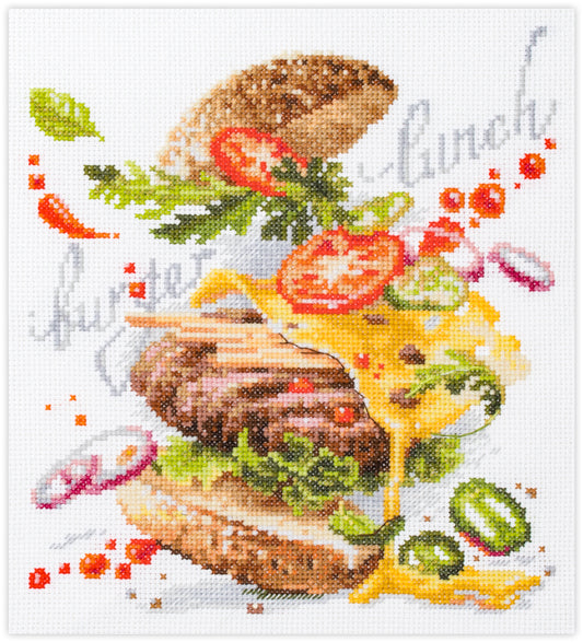 Kreuzstichset „Burger Lunch“ 528-556