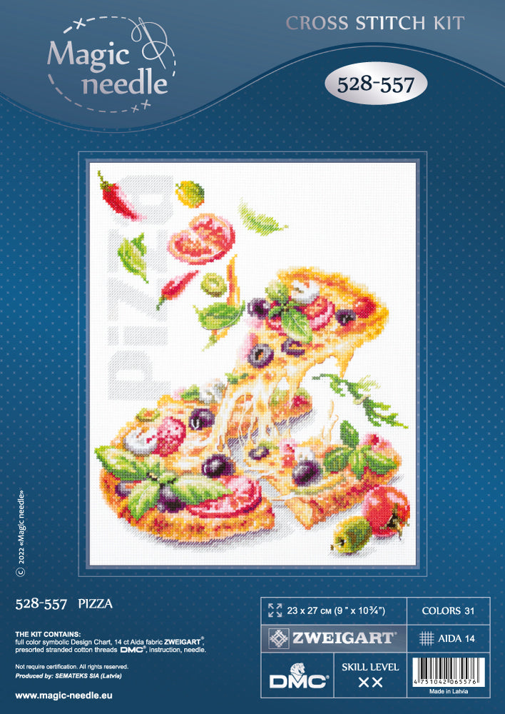 Kit punto de cruz "Pizza" 528-557
