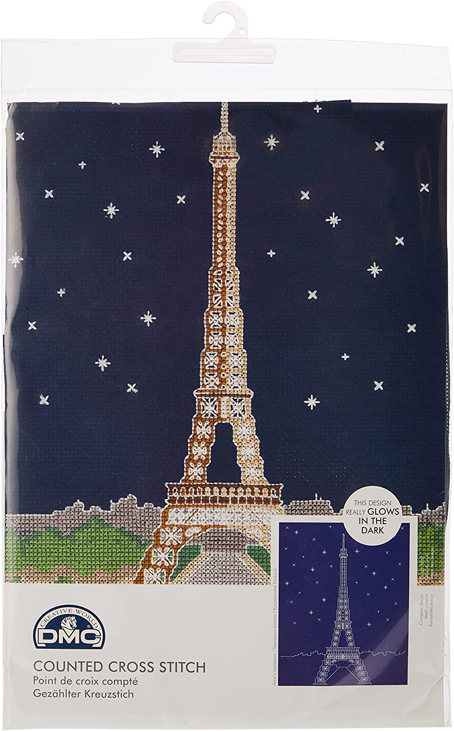 Kit de punto de cruz DMC "Noche en Paris" - BK1725