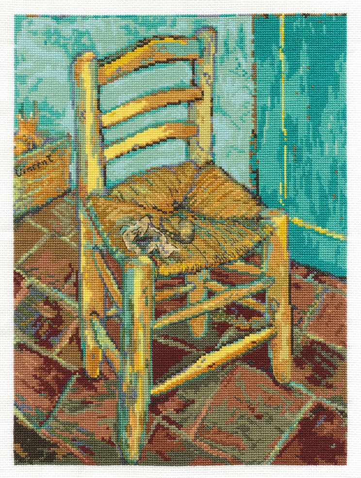 Kit de punto de cruz DMC "La silla de Van Gogh" - BL1066/71