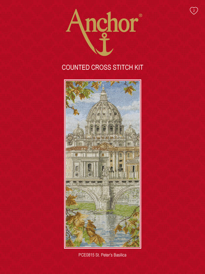 Información Kit Bordado en punto de cruz de la Basílica de San Pedro en el Vaticano de Anchor