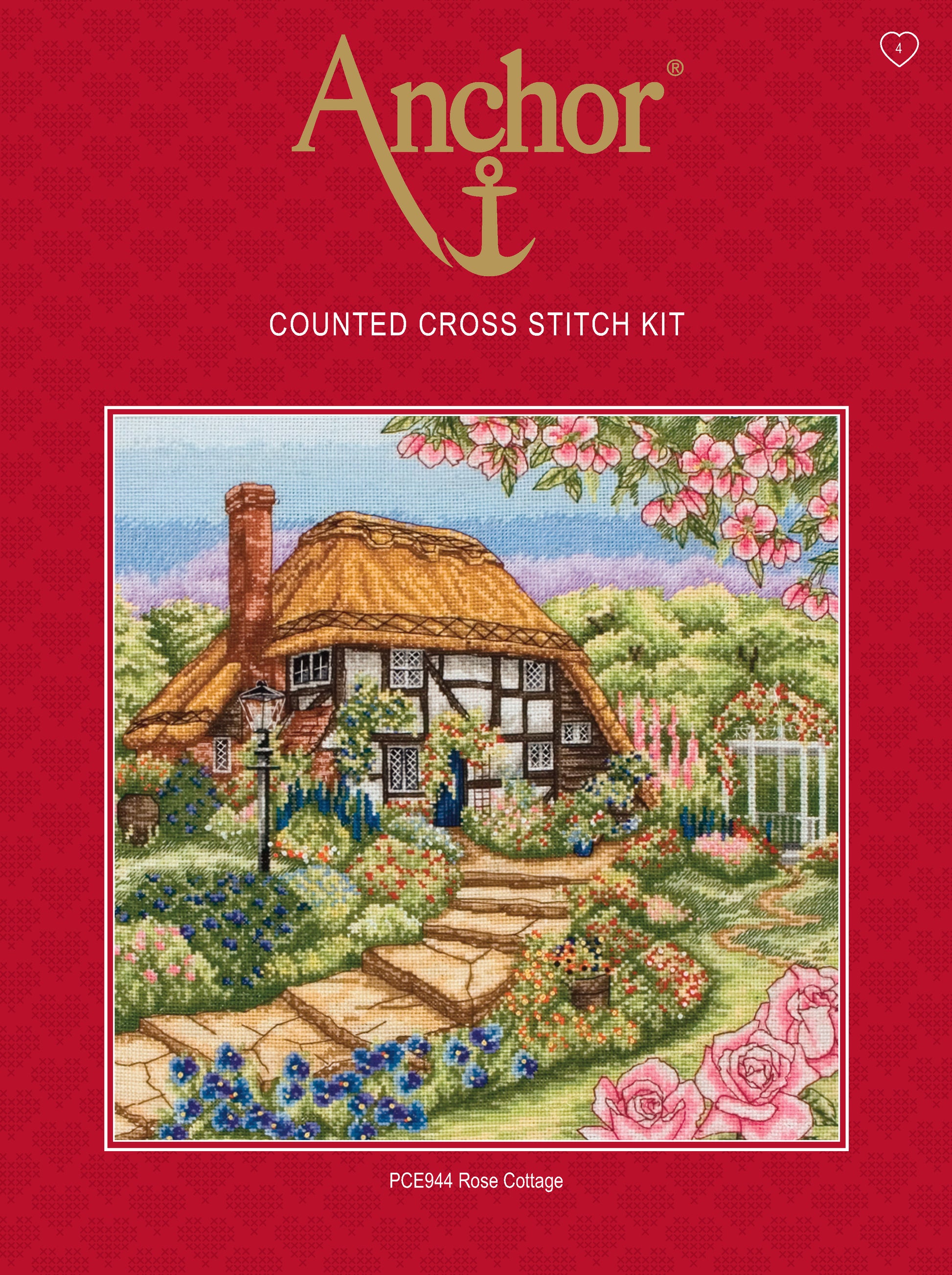 Kit punto de cruz Rose Cottage - PCE944 – ElMundoEnCruz