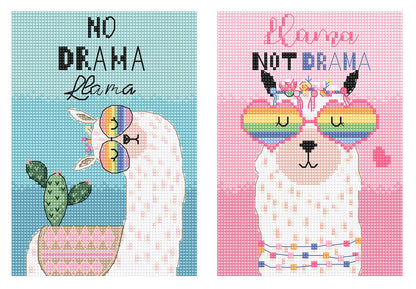 Letistitch Kreuzstichset „No drama Llama“ – L8044