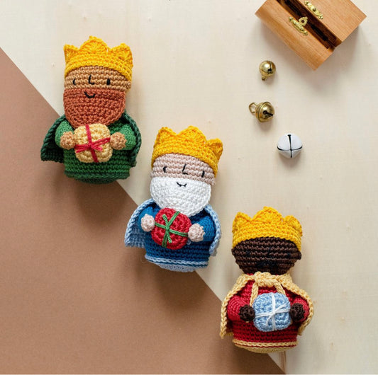 Kit de crochet para crear a los tres reyes magos de Anchor