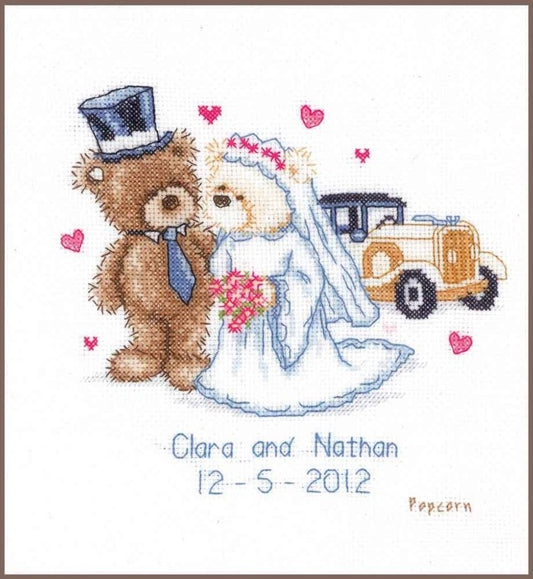 Kreuzstichset „Hochzeitsbären“ – PN0143715