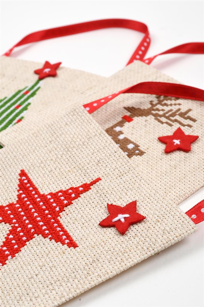Kit punto de cruz "Christmas Bag Set of 3" - PN0198436